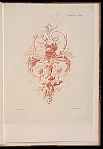 Ornamental Trophy Design by Henri Sallembier, French, ca. 1753 - 1820