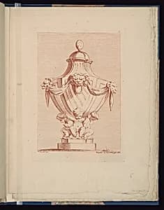 Ornamental Vase Design by François Boucher, French, 1703–1770