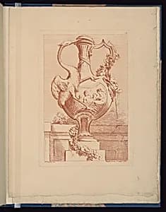 Ornamental Vase Design by François Boucher, French, 1703–1770