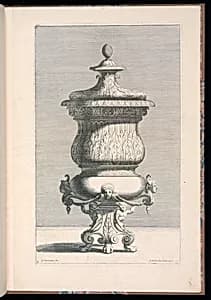Ornamental Vase Design by Georges Charmeton, French, 1623–1674