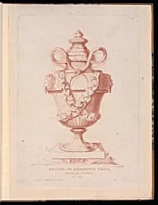 Ornamental Vase Design by A. Panier, French, active 18th century