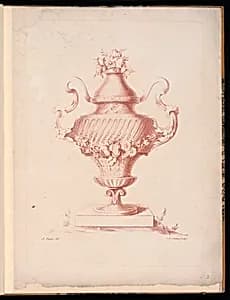Ornamental Vase Design by A. Panier, French, active 18th century
