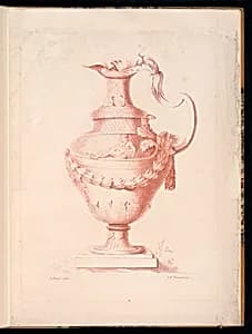 Ornamental Vase Design by A. Panier, French, active 18th century