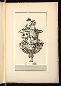 Ornamental Vase Design by François Voisin, French, active 18th century