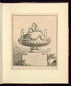Ornamental Vase Design by Jean Claude Thomas Duplessis, French, 1730-1783