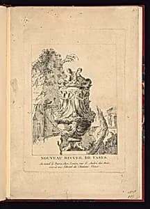 Ornamental Vase Design by Charles Leviez, French, 1708–1778