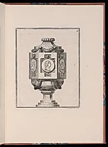 Ornamental Vase Design by Jacques-Philippe de Beauvais, French, 1739 – 1781