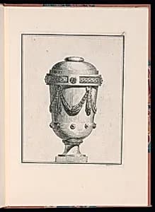 Ornamental Vase Design by Jacques-Philippe de Beauvais, French, 1739 – 1781