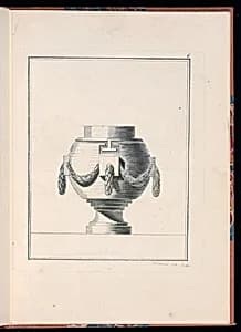 Ornamental Vase Design by Jacques-Philippe de Beauvais, French, 1739 – 1781