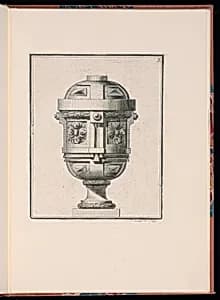 Ornamental Vase Design by Jacques-Philippe de Beauvais, French, 1739 – 1781