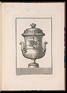 Ornamental Vase Design by P. Moithey, French, active 18th century
