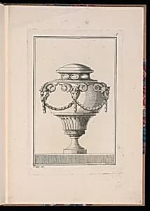 Ornamental Vase Design by P. Moithey, French, active 18th century