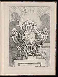 Ornamental Vase Design by François Boucher, French, 1703–1770