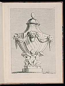 Ornamental Vase Design by François Boucher, French, 1703–1770