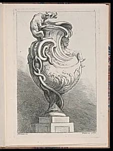 Ornamental Vase Design by François Boucher, French, 1703–1770