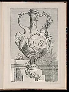 Ornamental Vase Design by François Boucher, French, 1703–1770