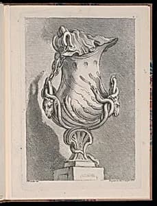 Ornamental Vase Design by François Boucher, French, 1703–1770