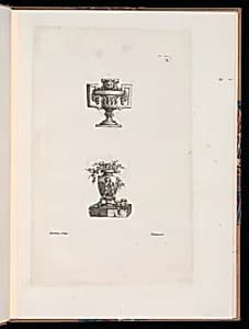Ornamental Vase Designs by Théodore Bertren, active in France, 18th century