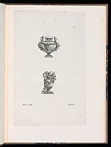 Ornamental Vase Designs by Théodore Bertren, active in France, 18th century