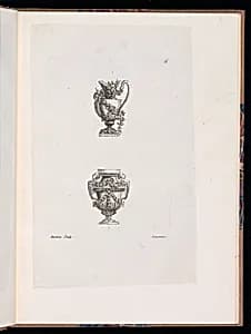 Ornamental Vase Designs by Théodore Bertren, active in France, 18th century