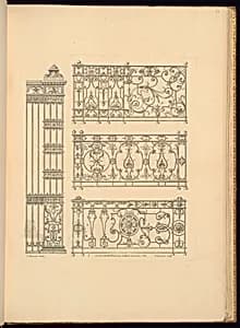 Ornamented Fence Designs by Jean Berain, the elder, French, 1640-1711