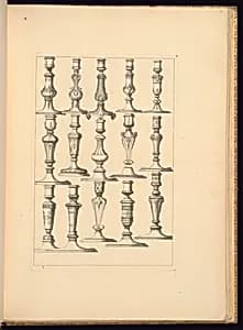 Ornamented Gueridon Designs by Jean Berain, the elder, French, 1640-1711