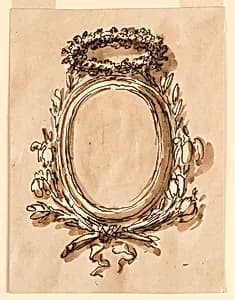 Oval frame by Giuseppe Barberi, Italian, 1746–1809
