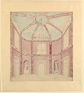 Oval Saloon by Frederick Crace, English, 1779–1859