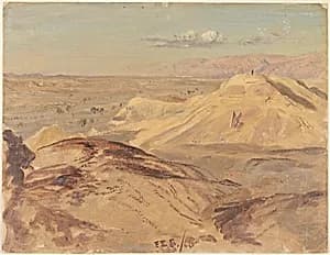 Overlooking El Arabah by Frederic Edwin Church, American, 1826–1900