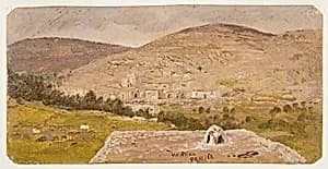 Overlooking Hebron, Palestine by Frederic Edwin Church, American, 1826–1900