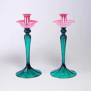 Pair of candlesticks by Louis Comfort Tiffany, (American, 1848–1933)