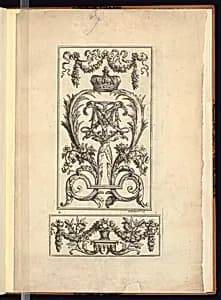 Panel and Frieze Design by Philippe, I Caffieri, French, 1634 – 1716