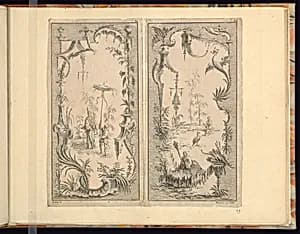 Panel Design (Left Plate) by Bellay, French, active from 1734