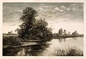 Pastoral Landscape by Charles Alvah Walker