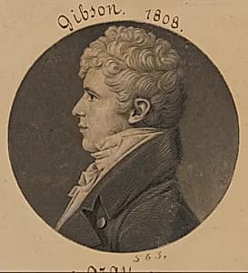 Patrick Gibson by Charles Balthazar Julien Févret de Saint-Mémin, 12 Mar 1770 - 23 Jun 1852