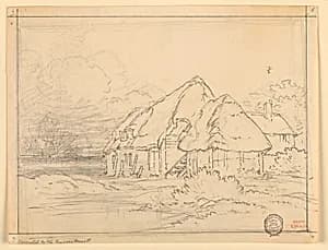 Peasant's Houses by Eugène Edouard Soulès, French, 1811–1876