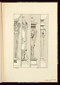 Pedestal Designs by Gilles-Marie Oppenord, French, 1672–1742