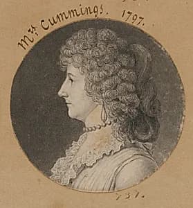 Phoebe Harisson Cuming by Charles Balthazar Julien Févret de Saint-Mémin, 12 Mar 1770 - 23 Jun 1852