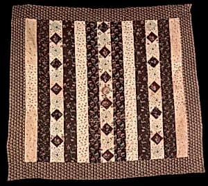 Pieced Quilt (Strips) by Unidentified