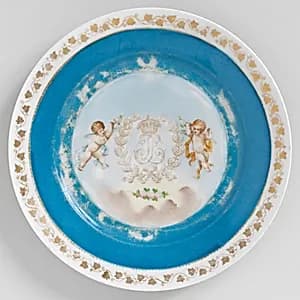 Plate with Monogram by Sèvres Porcelain Manufactory, French, established 1756