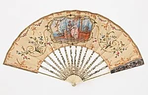 Pleated fan by Unknown