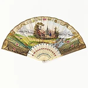 Pleated fan by Unknown