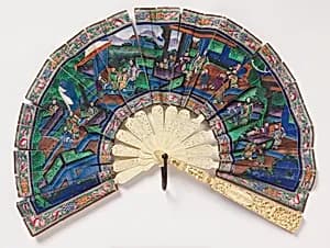 Pleated fan by Unknown