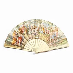 Pleated fan by Raphael, (Italian, 1483–1520)