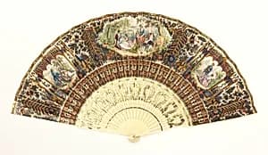 Pleated fan by Unknown