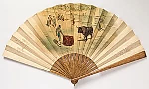 Pleated fan by Unknown