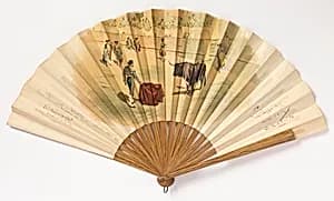 Pleated fan by Unknown