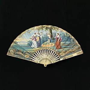 Pleated fan by Unknown