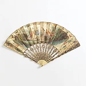 Pleated fan by Unknown