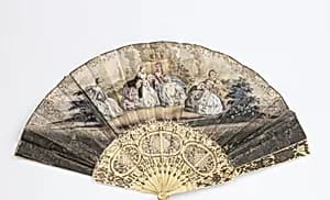 Pleated fan by Unknown